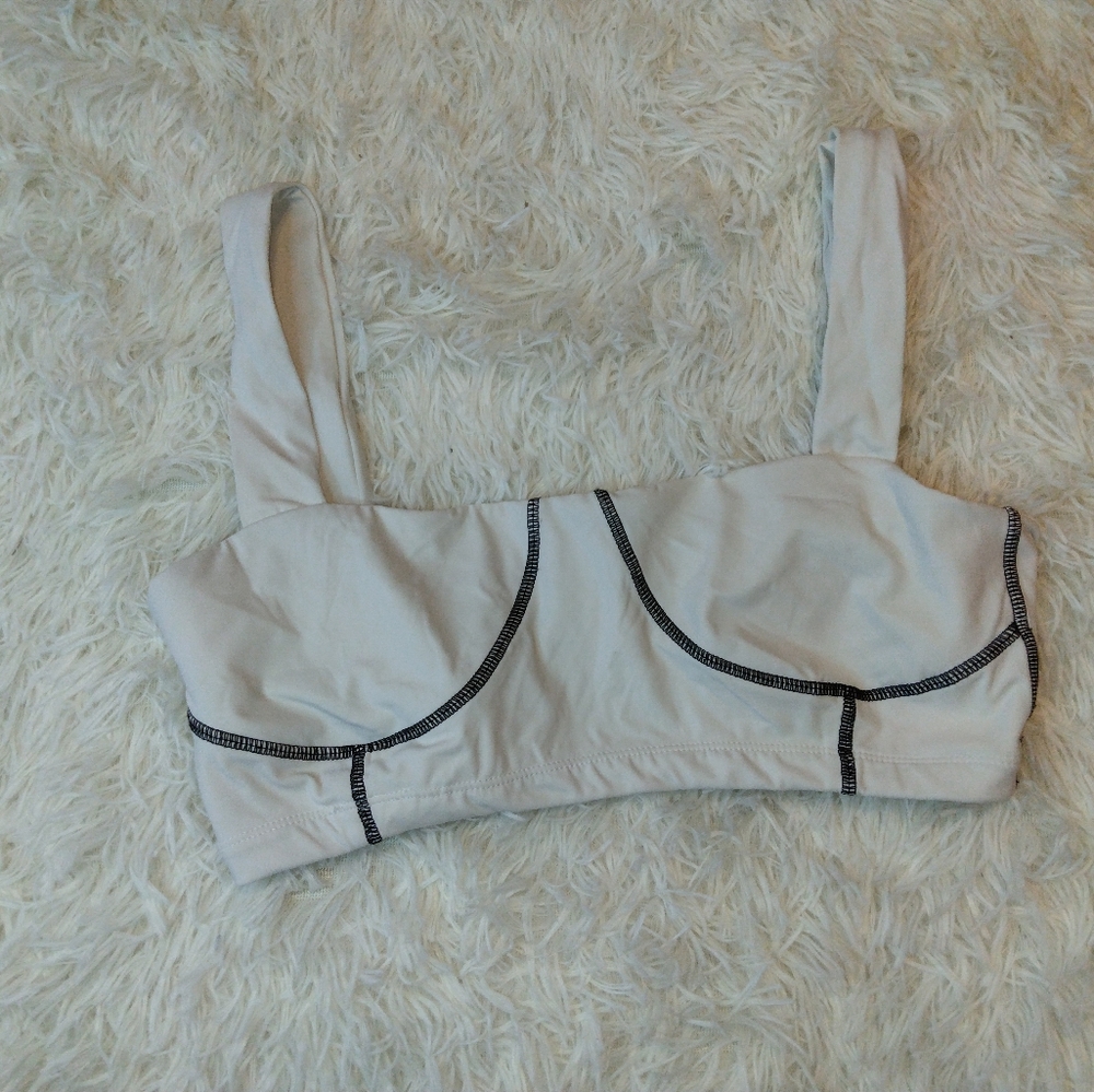 WeWoreWhat Corset Top Off White Black Size M - Picture 4 of 7